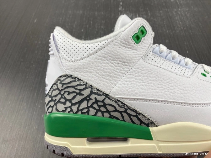 1st Kicks Shoes Jordan (W) Retro 3 CK9246-136 Lucky Green 0822